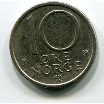 NORSKO. 10 öre 1986.