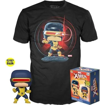 Figurka Funko | POP FIGURKA A TRIČKO X-MEN CYCLOPS EXCLUSIVE GITD - XL / Černá