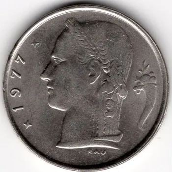 BELGIE. 1 franc 1977. BELGIE.