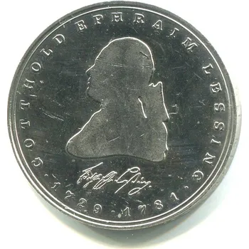 NĚMECKO. 5 Mark 1981/J. Gotthodl Ephraim Lessing.