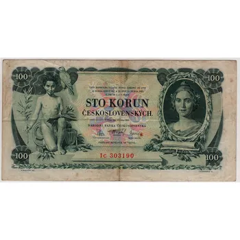 ČESKOSLOVENSKO. 100 korun 1931. Série Ic. Nov. 23c.