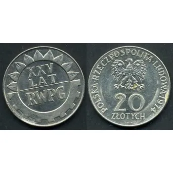 POLSKO. 20 złotych 1974. 25. Lat RWPG.