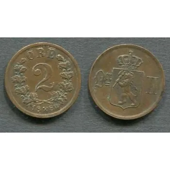 NORSKO. 2 öre 1889.