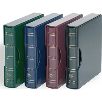 Obal pro sběratelský předmět Leuchtturm Album PERFECT DP CLASSIC, s kazetou, se speciální mechanikou, modrá