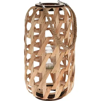 PROGARDEN Lucerna na svíčku dřevěná 39 cm KO-435103000