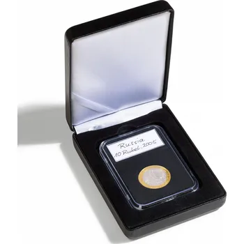 Obal pro sběratelský předmět Leuchtturm Etue NOBILE, na 1 kapsli EVERSLAB/QUICKSLAB, černá