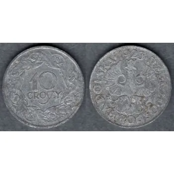 Polsko. 10 groszy 1923. Zn.