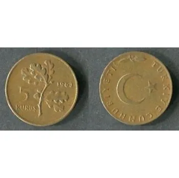 TURECKO. 5 kurus 1963. KM-890.1
