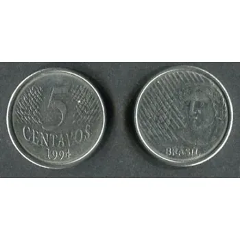 BRAZÍLIE. 5 centavos 1994. KM-632