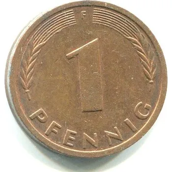 NĚMECKO. 1 Pfennig 1987/F