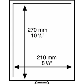 Obal pro sběratelský předmět Leuchtturm Box XL, bez obsahu, o rozměru 210×270 mm, kouřová barva, se sametově červenou výstelkou