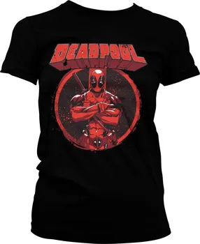 Dámské tričko Dámské tričko Deadpool Pose černé - S / Černá