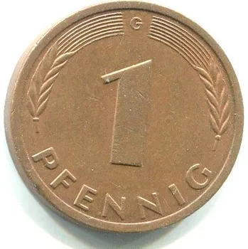 NĚMECKO. 1 Pfennig 1981/G