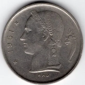 BELGIE. 1 franc 1951. BELGIQUE.