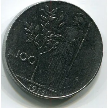 ITÁLIE. 100 lire 1973.