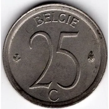 BELGIE. 25 centimes 1974. BELGIE.