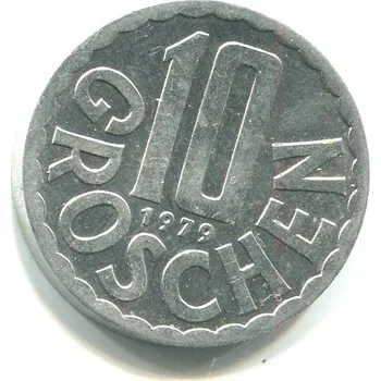 RAKOUSKO. 10 Groschen 1979.