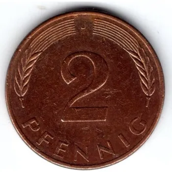 NĚMECKO. 2 Pfennig 1981/J.