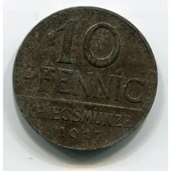 ÜBERLINGEN. 10 Pfenig 1917. Fe. Funck 553.3d