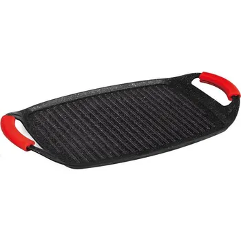 Pánev BERLINGERHAUS Grilovací deska s nepřilnavým povrchem 47 cm Burgundy Metallic Line BH-6182