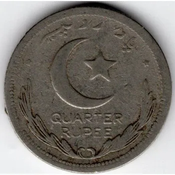 PAKISTÁN. 1/4 rupee 1949.