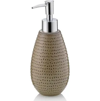 KELA Dávkovač mýdla Dots keramika moka 350 ml KL-23606