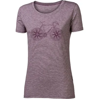 Dámská móda Dámské bambusové triko PROGRESS Classica Favorit červený melír Velikost: S