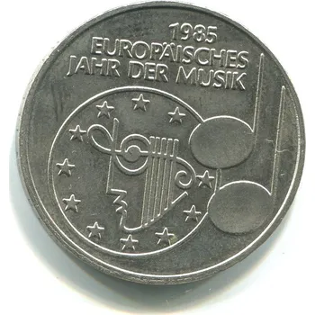 NĚMECKO. 5 Mark 1985/F. Evropský rok hudby.