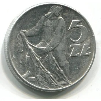 POLSKO. 5 złotych 1974.