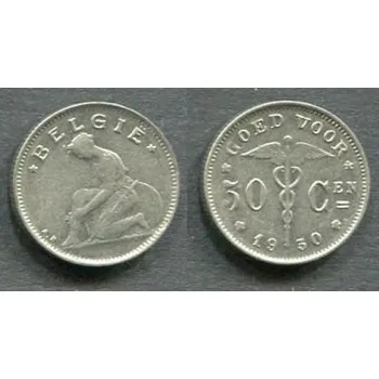 BELGIE. 50 centimes 1930. BELGIE