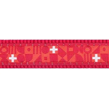 Vodítko pro psa Vodítko Red Dingo přepínací 15 mm x 2 m - Swiss Cross