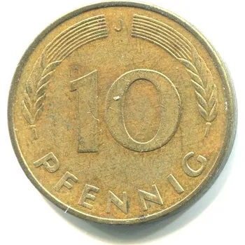 NĚMECKO. 10 pfennig 1979/J