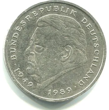 NĚMECKO. 2 Mark 1991/F. Strauss. KM-175.