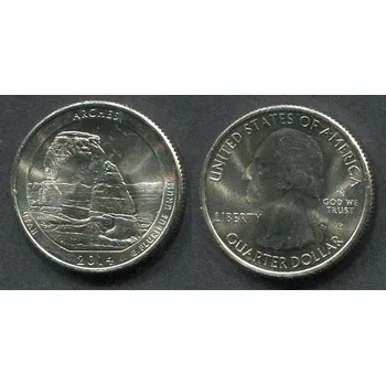 USA. 1/4 dollar 2014/P. Arches.
