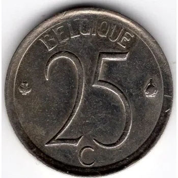 BELGIE. 25 centimes 1967. BELGIQUE.
