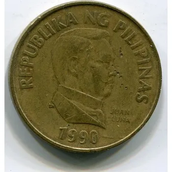 FILIPÍNY. 25 sentimos 1990.