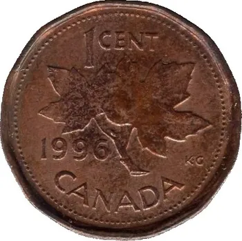 KANADA. 1 cent 1996. KM-181