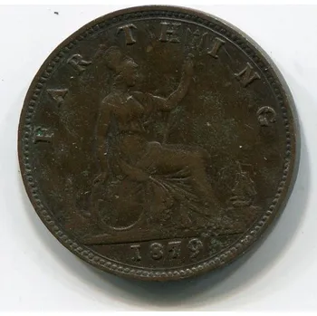 VELKÁ BRITÁNIE. 1 farthing 1879.