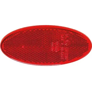 Reflektor oválný červený samolepící