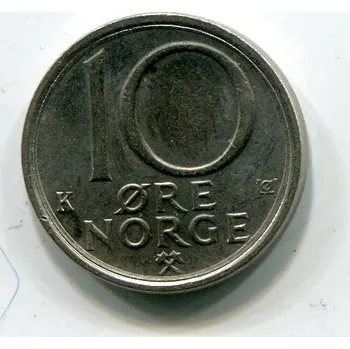 NORSKO. 10 öre 1987.