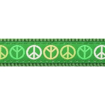 Vodítko pro psa Vodítko Red Dingo přepínací 15 mm x 2 m - Peace Zelená