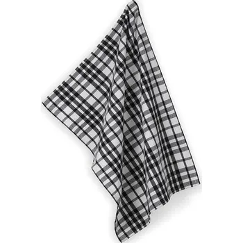 Utěrka KELA Utěrka Gianna 100% bavlna bílo-černá kostkovaná KL-12784