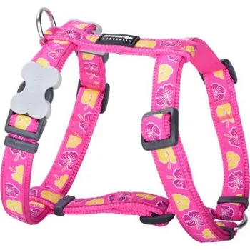 Postroj pro psa Postroj Red Dingo 12 mm x 30-44 cm - Hibiscus Hot Pink