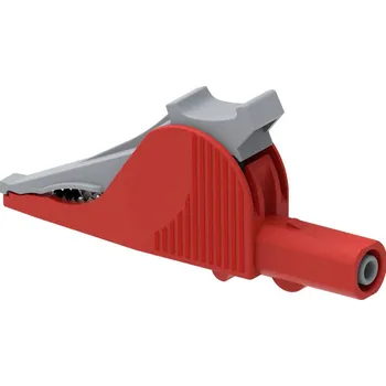 Krokosvorka Electro PJP 5066-IEC-CD1-R krokosvorka, konektor 4 mm, CAT III 1000 V, CAT IV 600 V, červená