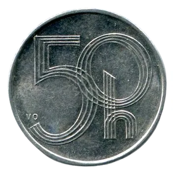 ČESKO. 50 haléřů 1993. Hamburg.