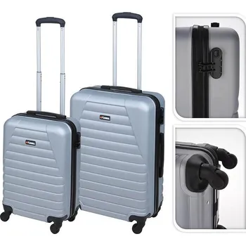 PROWORLD Kufr cestovní na kolečkách sada 2 ks PROWORLD šedá KO-FB5000260