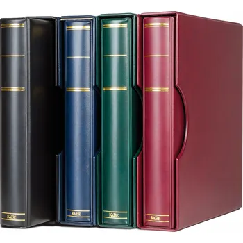 Obal pro sběratelský předmět Leuchtturm Album KABE APOLLO s kazetou a pevnou vazbou, zelený