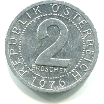 RAKOUSKO. 2 Groschen 1976.