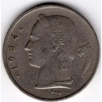 BELGIE. 1 franc 1954. BELGIE.