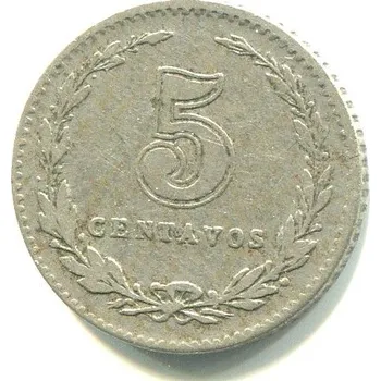 ARGENTINA. 5 centavos 1909.